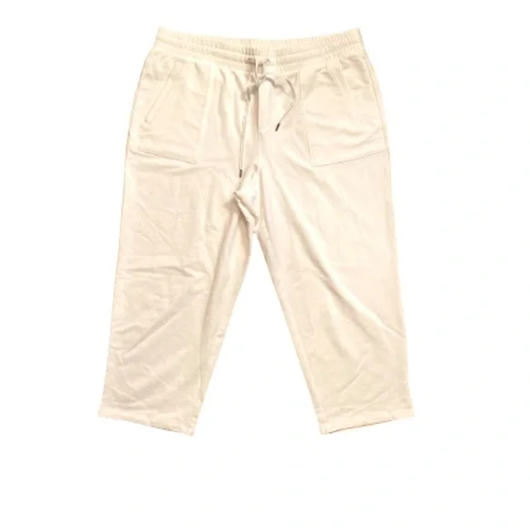 T by Talbots PIMA TERRY STRAIGHT LEG CROPS - XLP - Picture 3 of 7